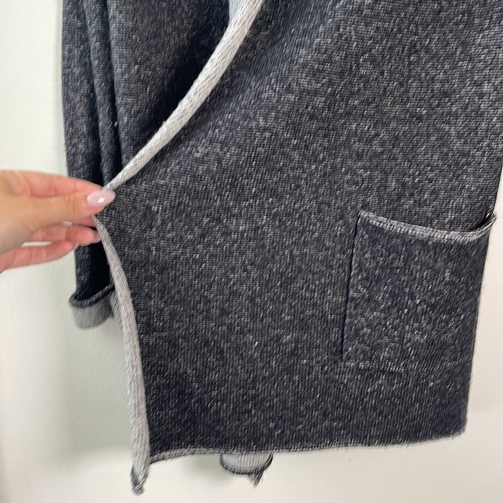 EUC Babaton Aritzia Cashmere Blend Gray Waterfall Cardigan XXS - Picture 8 of 8